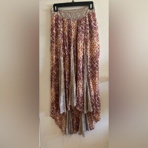 FP Movement by Free People A-Line Maxi Skirt in Brown and Gold